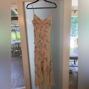 NWOT Embroidered Dress with Flowers